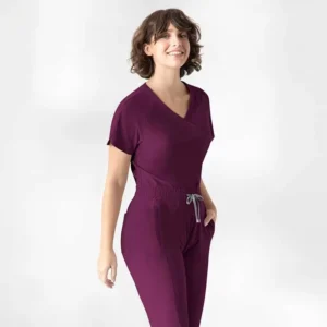 Customize Scrubs Uniforms Sets V Neck Straight Pants Scrub Sets Hospital Doctor Clinic Use Nursing Women Beauty Salon