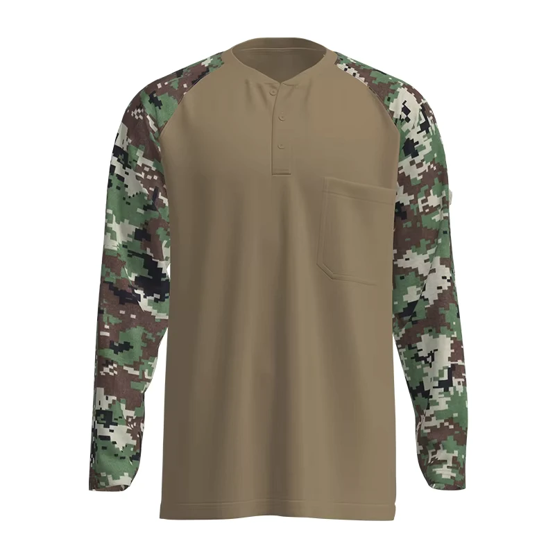 Customized 100% Cotton NFPA 2112 Fire Retardant Shirt Safety FR Welding Work Shirts