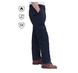 Customized 7.5oz FR Pants for Men Cargo Flame Resistant Pants NFPA 2112&CAT2 Full Cottons Work Clothes