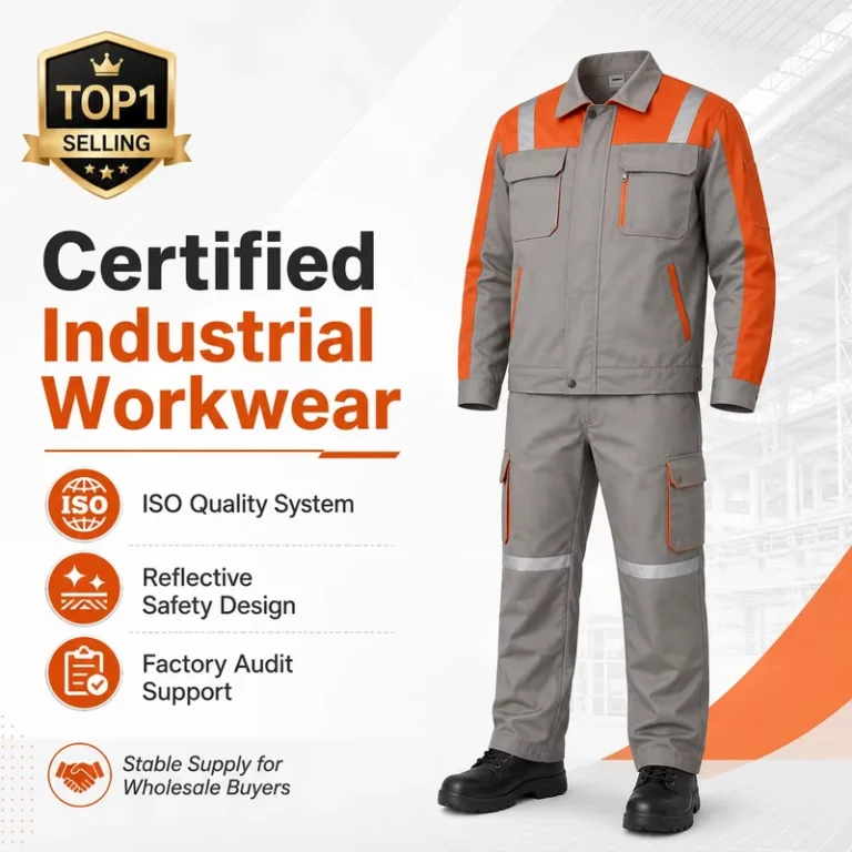 Customized-Anti-Static-Hi-Visibility-Workwear-Rayon-Material-Wear-Resistant-Safety-Suit-with-Reflective-Strips