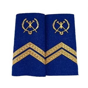 Customized Blue Canvas Shoulder Badges with Star Pattern Epaulette