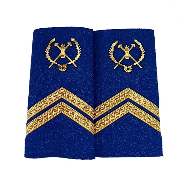 Customized-Blue-Canvas-Shoulder-Badges-with-Star-Pattern-Epaulette