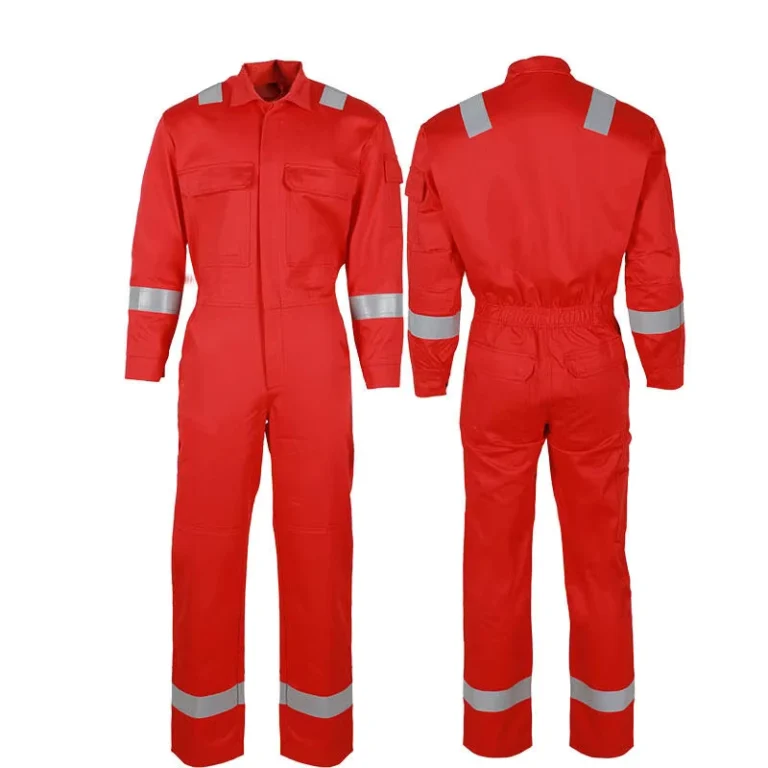 Customized-Color-FR-Safety-Coveralls-Flame-Resistant-Industrial-Workwear-Oil-Resistant-Mechanic-Work-Uniform