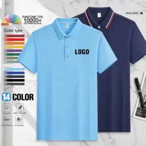 Customized Design Men’s Quick Drying Polo Shirt Sports Work Uniform Polo T shirt with Blank Printing Polo Shirt Embroidered logo