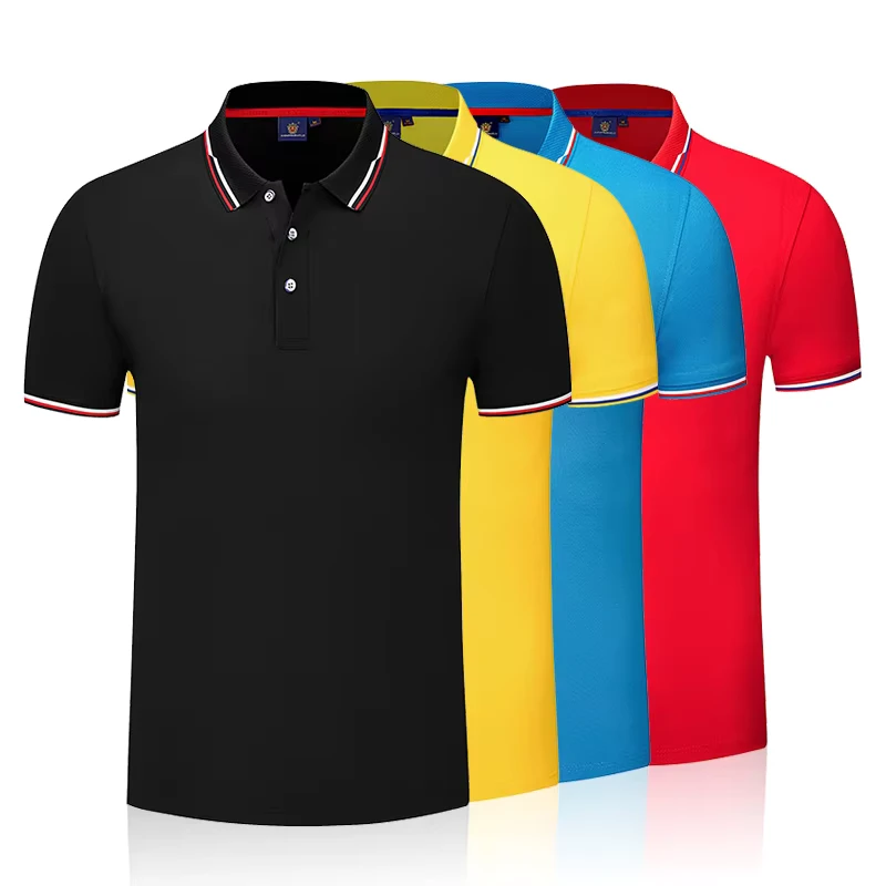 Customized Design Your Own Brand Polo T Shirt Short Sleeve Men's Polyester Cotton Men's Golf Polo T-shirt