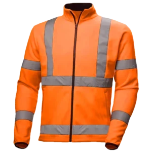Customized Elastic Cuffs Keep Warm Thickened Double Sides Fleece Reflective Safety Sweatershirt