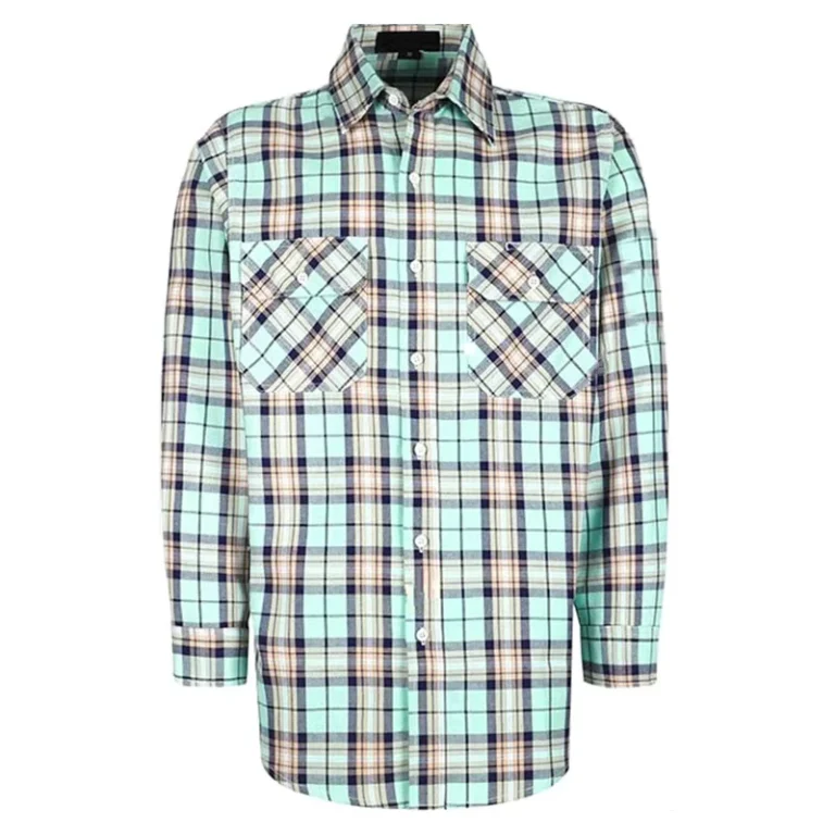 Customized-FR-Cotton-Plaid-7OZ-Clothing-Welding-Electrician-NFPA-2112-Fire-Retardant-Shirts