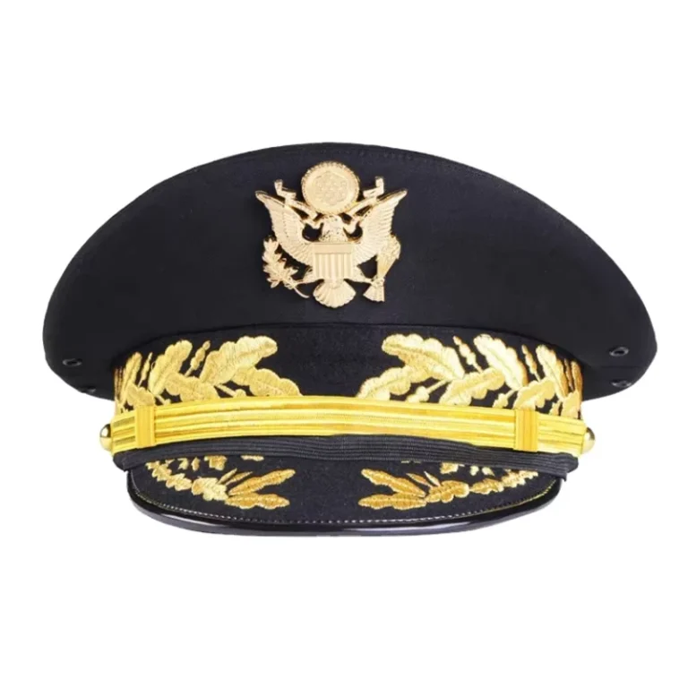 Customized-Flat-Top-Uniform-pilot-Hat-European-and-American-High-Crown-Navy-Captain-Officer-Hats