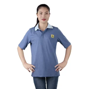 Customized Good Breathability ESD Antistatic Polo T shirt Design Factory