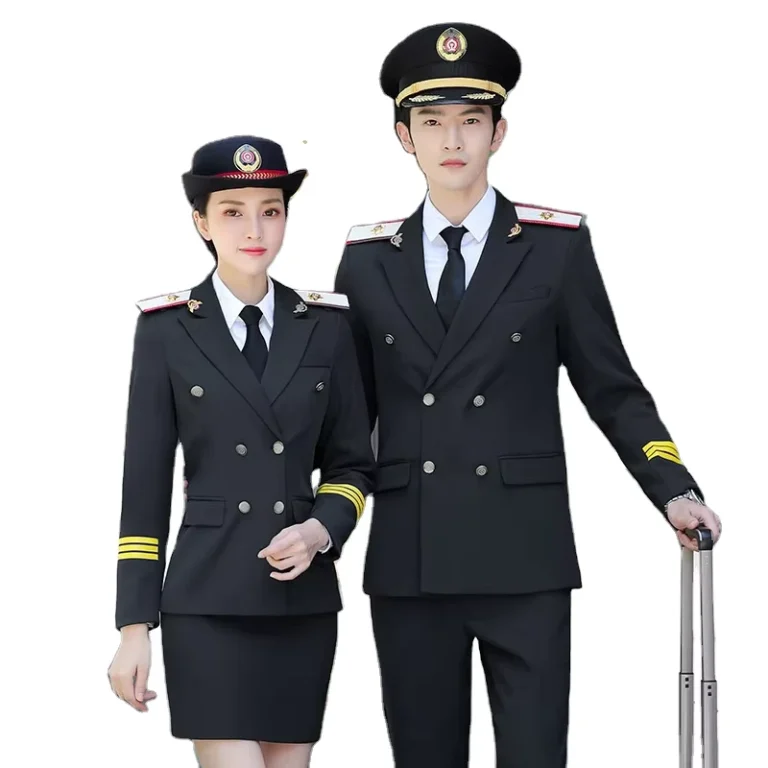 Customized-High-Quality-Airline-Aviation-Black-Men-Women-Pilot-Uniforms-Staff-Uniforms-two-pieces-set