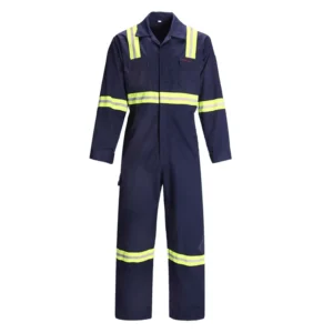 Customized High Visibility FR Workwear Coverall with Reflective Tapes and Rip Stop for Oil Field and Gas Station