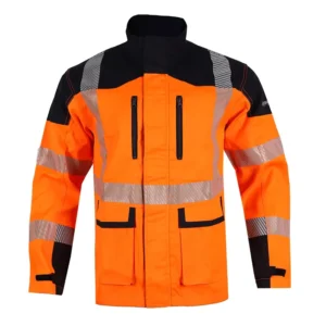 Customized High Visibility Flame Retardant Coat Workwear Welder Uniforms Safety Clothing Jackets for Worker