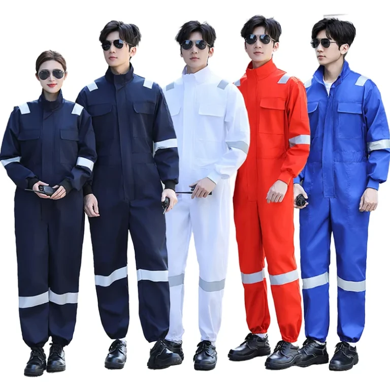 Customized-High-Visibility-Reflective-Engineering-Suit-Breathable-20-Cotton-Material-One-Piece-Workwear-Dust-Proof