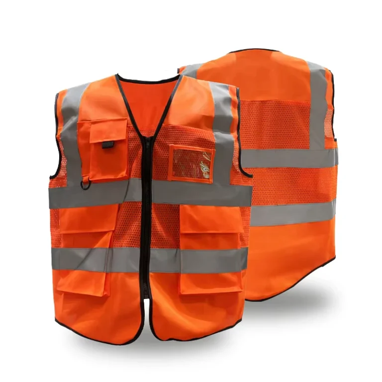 Customized-High-Visibility-Reflective-Safety-Vest-Mesh-Front-Zipper-Construction-Workwear-High-Vis-Vest-with-Transparent-Pocket