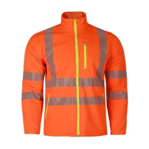 Customized High Visibility Safety Workwear Waterproof Softshell Jacket for Worker