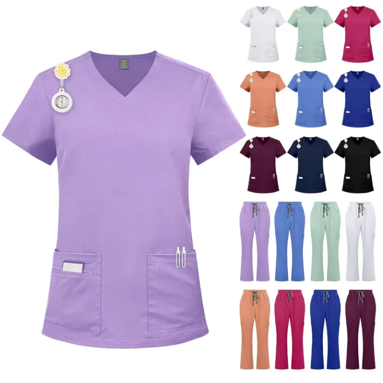 Customized-Hospital-Workwear-Set-2-piece-Medical-Staff-Uniform-Medical-Scrub-Suit-Doctor-Nurse-Uniform