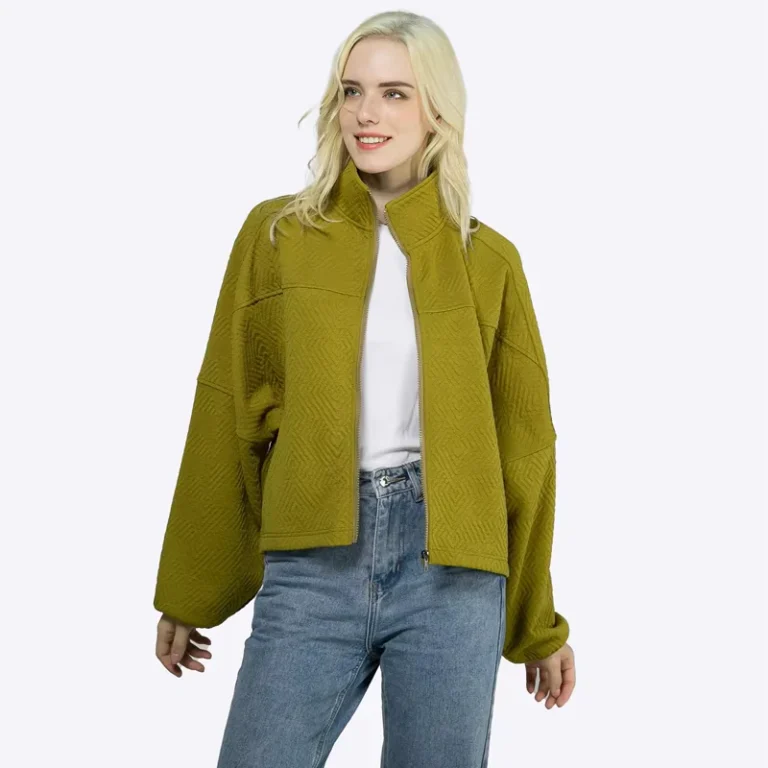 Customized-Jackets-Solid-Color-Zipper-With-Pockets-Stand-up-Collar-Cotton-Jacket-Coat-for-Women-Spring-Fall