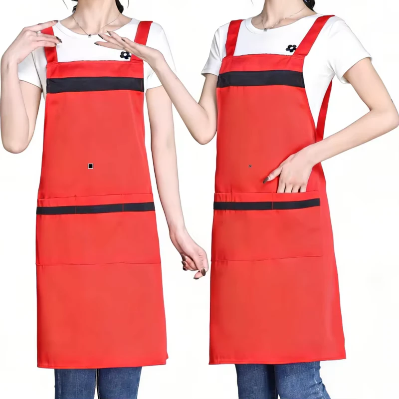 Customized Logo Chef Cooking Aprons for Adults and Children, for Cafes, Restaurants, and Kitchens