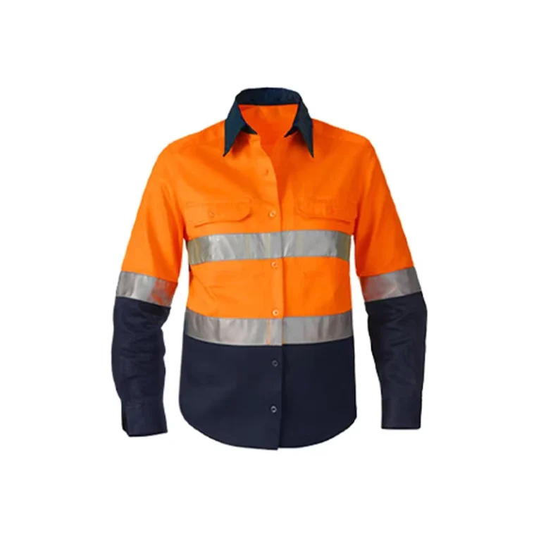 Customized-Logo-Hi-Vis-Polyester-Cotton-Color-Block-Ripstop-Work-Wear-Reflective-Uniforms-Work-Safety-Shirt