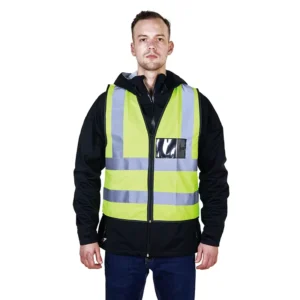 Customized Logo Hi Vis Reflective Tape EN 20471 Certified Breathable Warning Vest for Industrial
