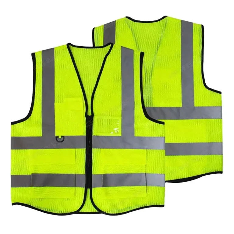 Customized-Logo-S-5XL-Mesh-Breathable-Multi-Pocket-Hi-Vis-Zippered-Safety-Vest-Outdoor-Construction-Wrok-Safety-Clothing