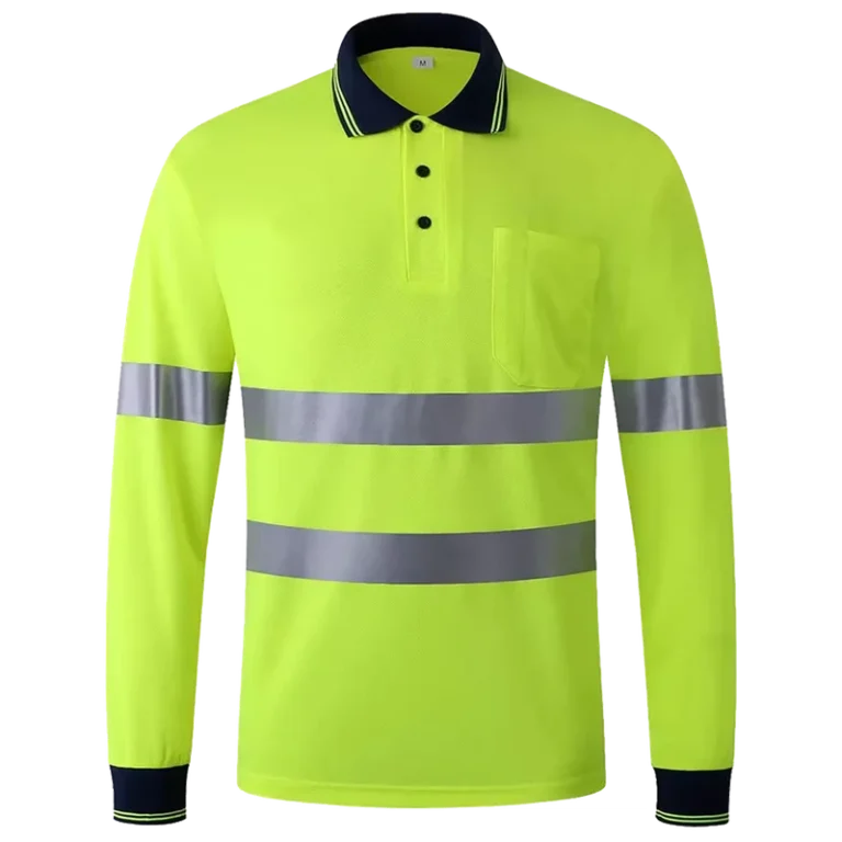Customized-Long-Sleeve-High-Reflective-Rib-Safety-Polo-Shirt-Spring-Autumn-Breathable-Comfortable-with-Chest-Pocket