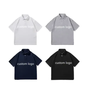 Customized Men Polo Shirts High Quality Unisex T shirt Custom Logo Collared Short Sleeve Work Clothes