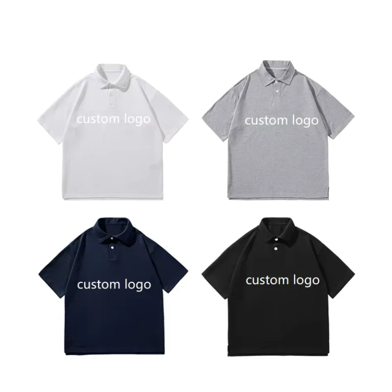 Customized-Men-Polo-Shirts-High-Quality-Unisex-T-shirt-Custom-Logo-Collared-Short-Sleeve-Work-Clothes
