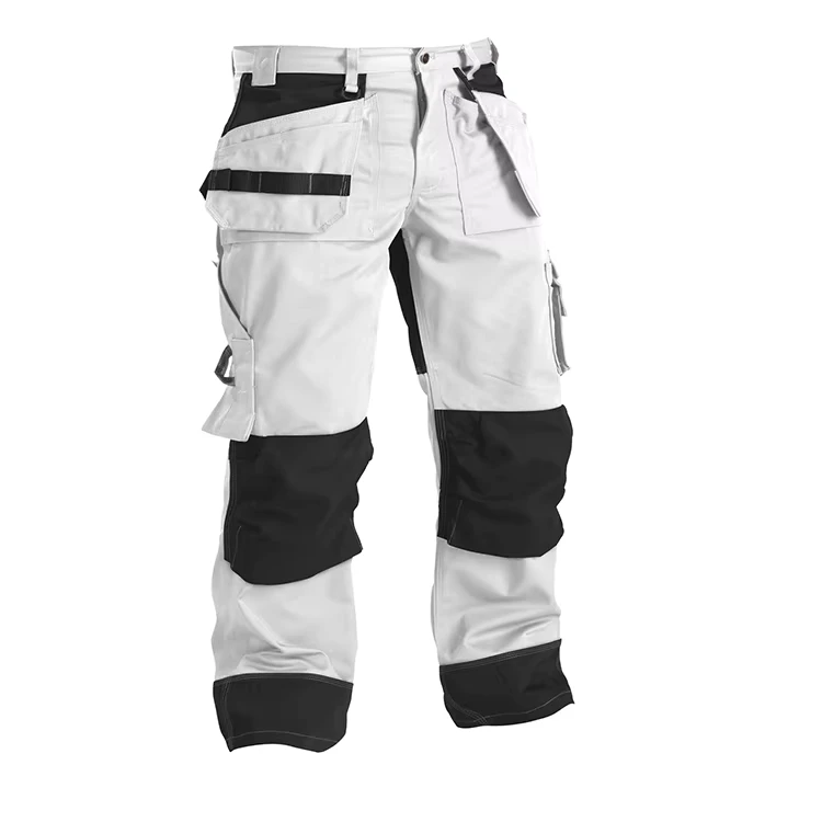 Customized Men Safety Work Trousers Multi Pockets Work Pants Reflective Hi Vis Workwear Cargo Trouser for Worker