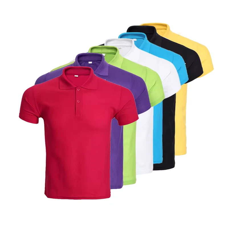 Customized Men's 100% Polyester Loose-Fit Short-Sleeve Printed Workwear Shirt with Logo 220 g Woven Fabric