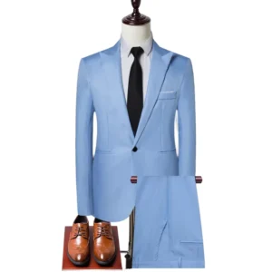 Customized Men’s Suit Set Banquet Office Wedding Suit Set in China