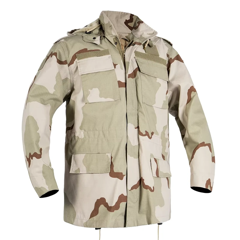 Customized Men's Tactical Jacket Camouflage Uniform Softshell for Outdoor Training Winter Overcoat