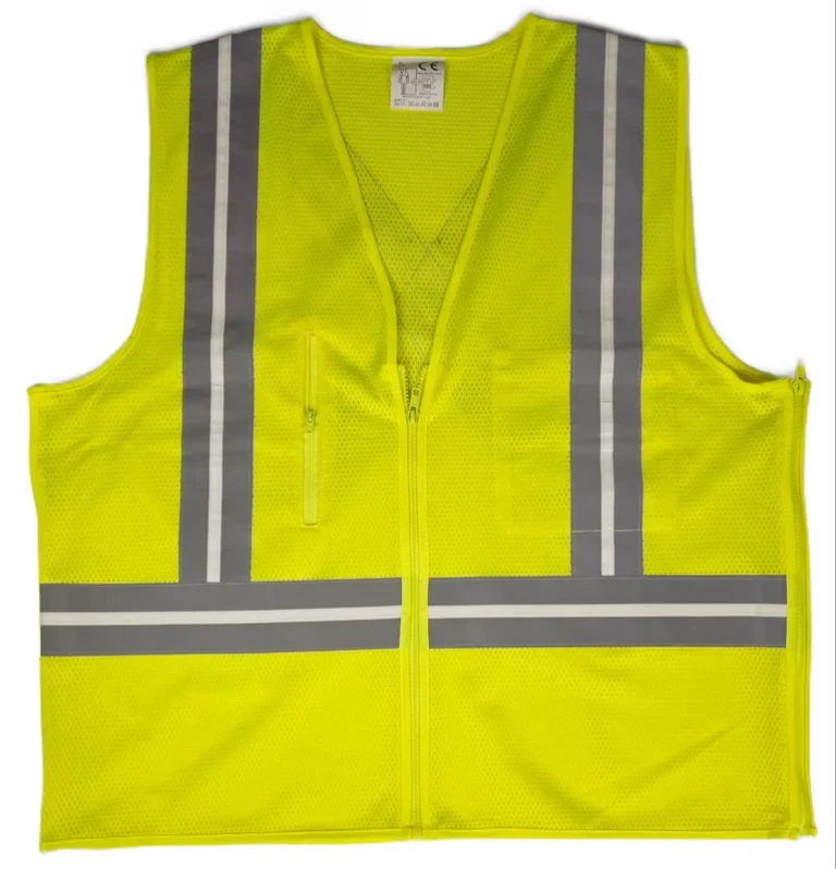 Customized-Multiple-Color-Lightweight-Breathable-ANSI-Class-2-High-Visibility-Polyester-Reflective-Safety-Vest-with-Zipper