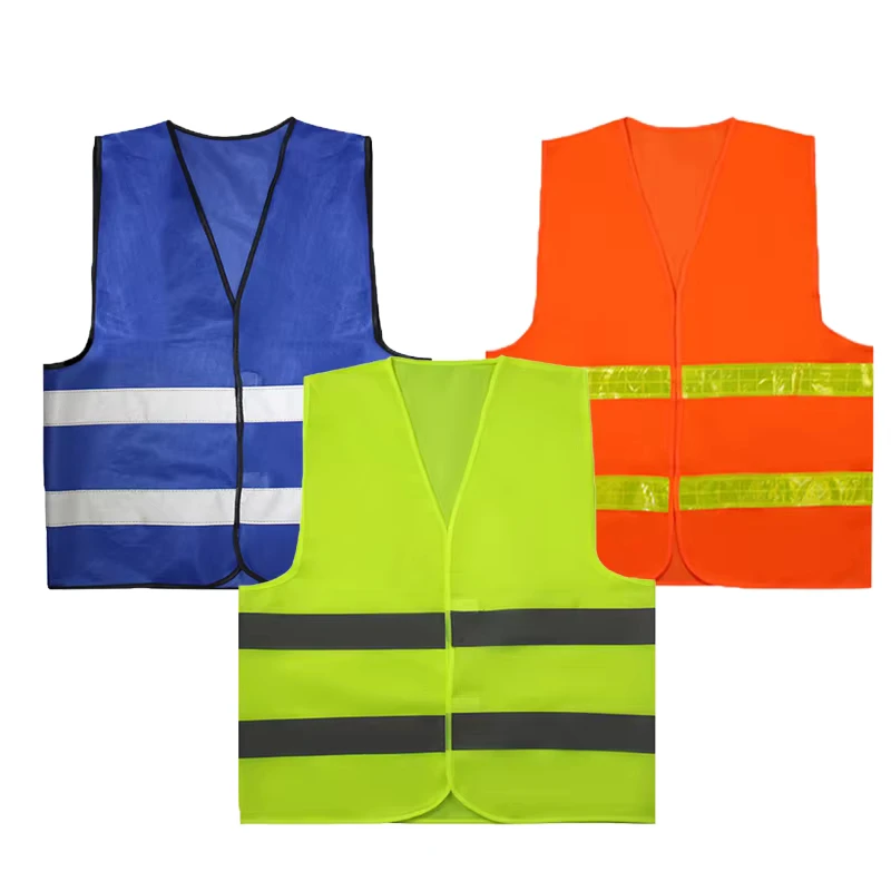 Customized Multiple-Size Construction Workwear Hi-Vis Reflective Safety Vest
