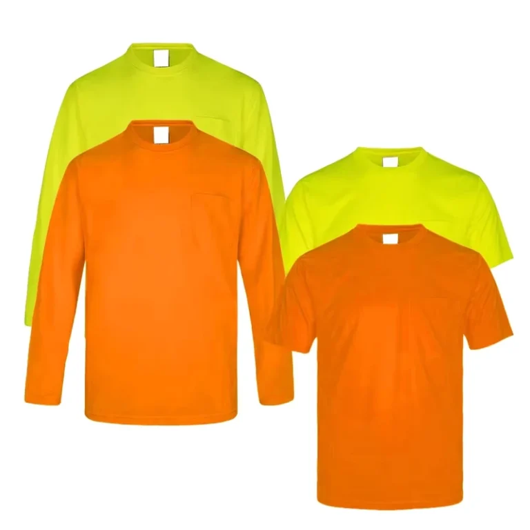 Customized-Neon-Safety-Shirt-100-Polyester-Dri-Fit-Long-Sleeve-Hi-Vis-Work-T-Shirt-for-Outside-Work-Construction