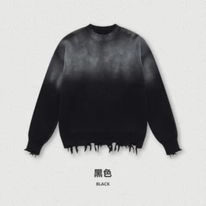 Customized OEM ODM Casual Long Sleeve Oversized Knit Men’s Sweater Heavyweight Custom Sweater