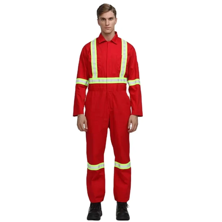 Customized-Oil-Resistant-Reflective-Red-Frc-Fire-Proof-Coverall-For-Men-Flame-Retardant-Hi-vis-Fireproof-Coverall-With-Reflector
