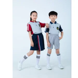 Customized Primary School Sports Polo Shirt Uniform Set for Kids