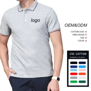 Customized Printed Personalized Enterprise Polo Shirt Blank Solid Embroidered Logo Golf Men’s Polo Shirt