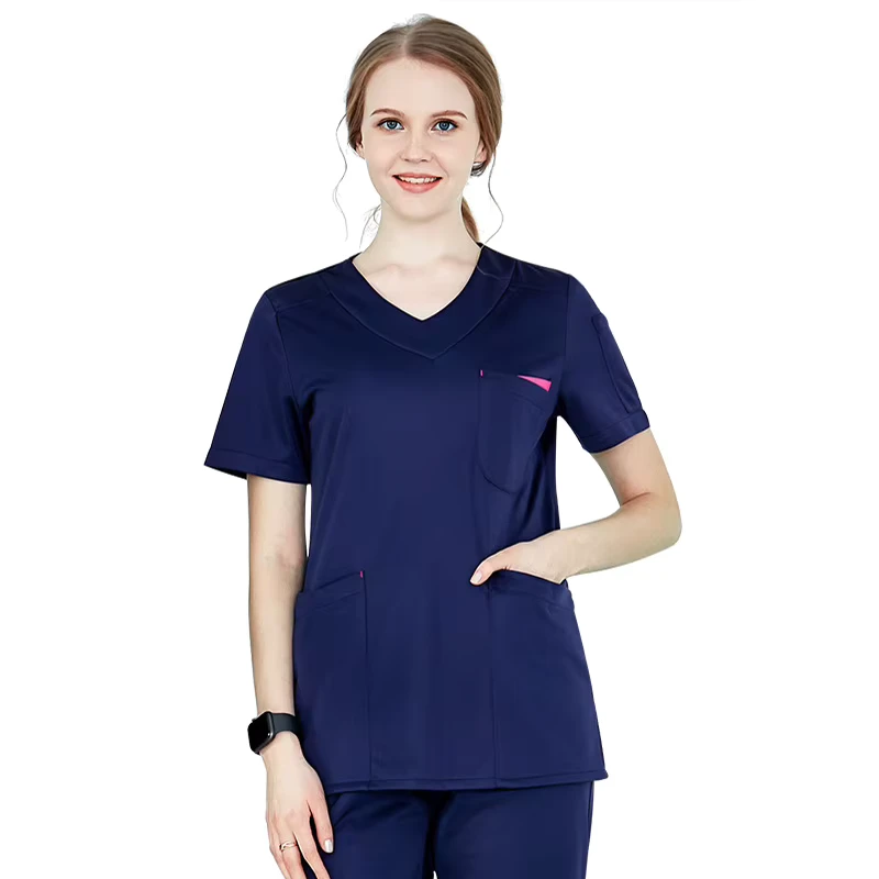 Customized Printing Hospital Multi Color Men Women Scrubs Uniforms Short Long Sleeves Medical Work Wear Scrubs Suits