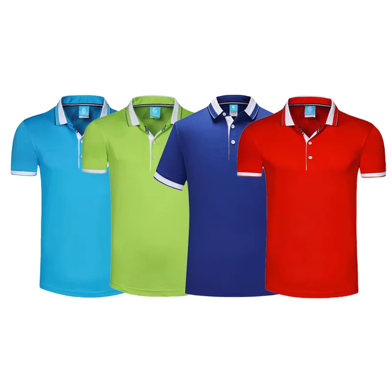 Customized Quick drying Casual Polyester Short Sleeve Polo T shirt