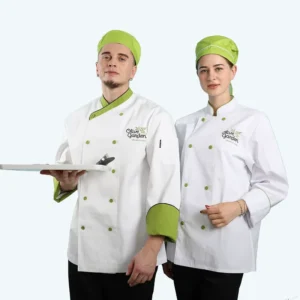 Customized Restaurant Plain Long-Sleeve Hotel Men’s and Women’s Pastry Chef Jacket Uniform