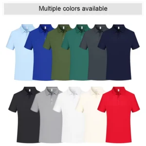 Customized Screen Printing logo Pure Cotton 220g Men’s Polo t Shirts Embroidery Work Uniform Golf Polo Shirts for Unisex