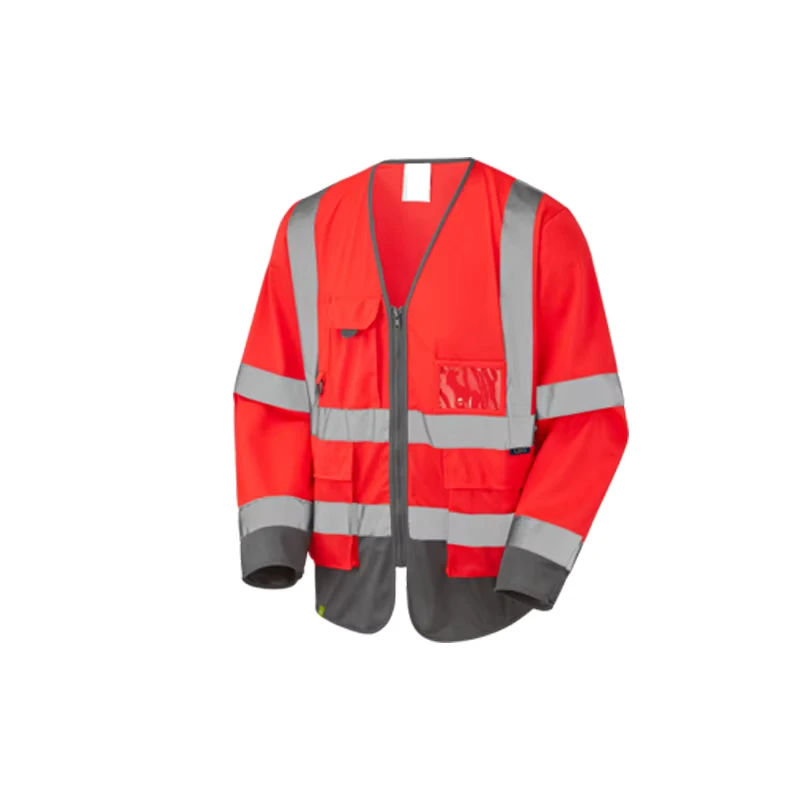 Customized Security Multiple Sizes OEM Workwear Construction Hi Vis Clothing Reflective Safety Jacket