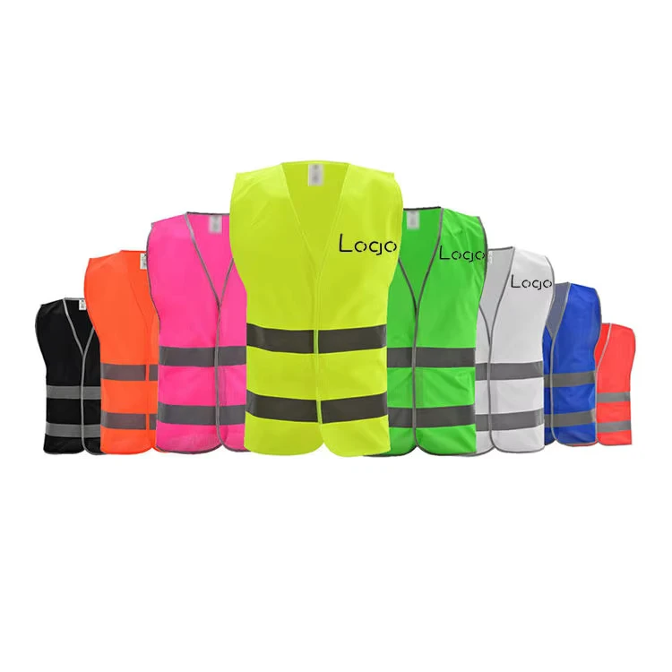 Customized Security Multiple Sizes OEM Workwear Crew Construction Hi Vis Reflective Safety Vest