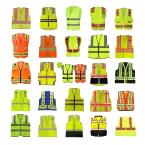 Customized Security Oem Workwear Crew Construction Hi Vis Clothing EN ISO 20471 Class 2 Reflective Safety Vest