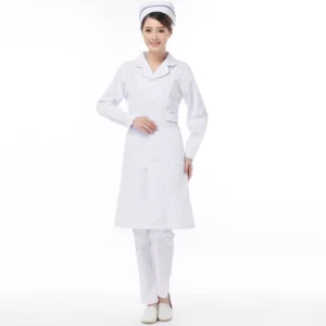 Customized Stretchy Solid-Color Hospital Staff Nurse Medical Uniform