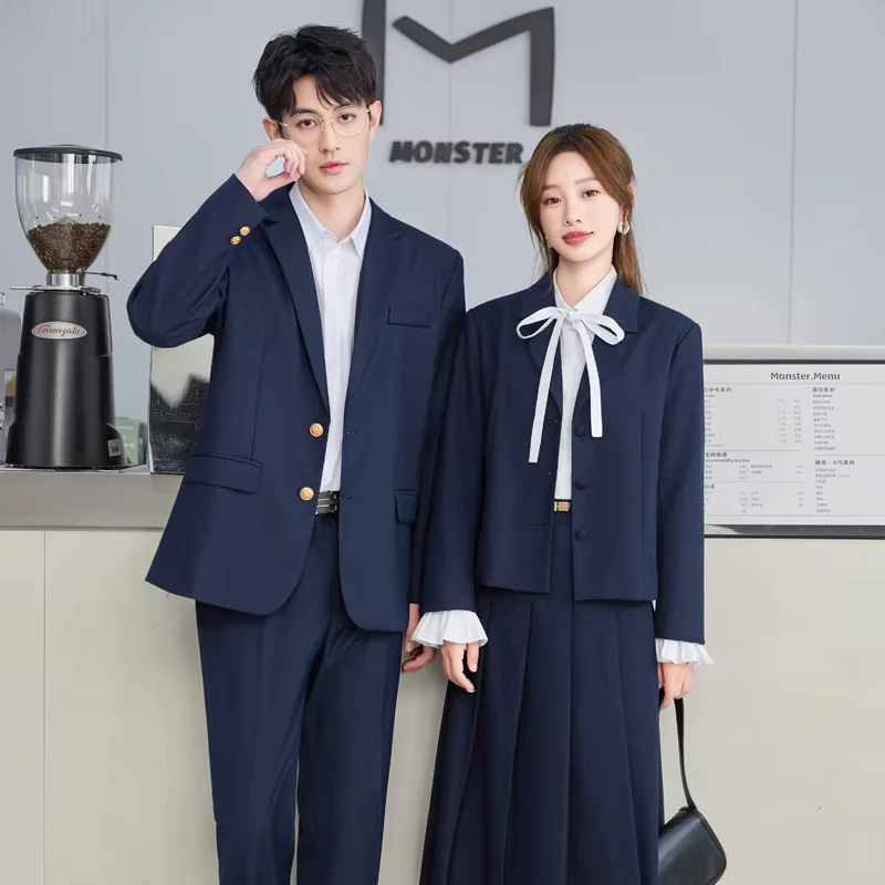 Customized Student School Uniform Suit Jacket British Korean Style Graduation Season JK Uniform for Kindergarten Teachers' Work