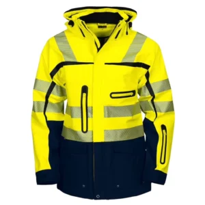 Customized Type R Hard Shell Hi Vis Reflective Winter Class 3 Safety Bomber Industrial Work Jacket