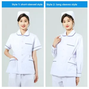 Customized Unisex Dobby Fabric Nurse Uniform Set for All Seasons